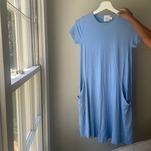 ASOS maternity blue swing dress size 4